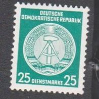 DDR Dienstmarke Zirkelbogen nach Rechts Michelnr. 23 * *