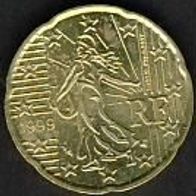 Frankreich 20 Cent 1999 (1)