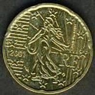 Frankreich 20 Cent 2001 (1)