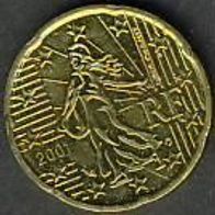 Frankreich 20 Cent 2001 (2)