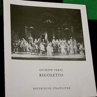 Oper: Rigoletto - Programmheft, München 1976