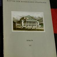 Blätter der Bayerischen Staatsoper 1978/79 III, Dez. 78