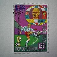 Guinea Fußball WM 1974 gestempelt
