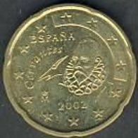 Spanien 20 Cent 2002