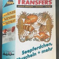 Hobbidee Transfers Malvorlagen zum Abbügeln - Seepferdchen, Muscheln usw.