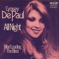 7"DE PAUL, Lynsey · All Night (RAR 1973)