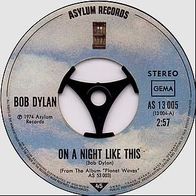 7"DYLAN, Bob · On A Night Like This (RAR 1974)