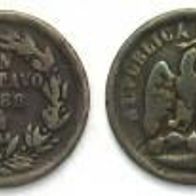 Un Centavo 1888 Mexicana . .##024