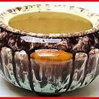 Keramik-Schale (1) - mit braunem Muster