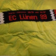 Schal Fanschal EC Lünen 89 schwarz Neu Jacquard