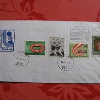 Briefmarken gest. auf Brief