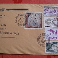 Brief gelaufen mit gest. Briefmarken