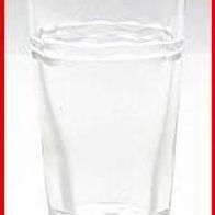 Schnapsglas (5) - helles Glas mit geschliffenen Mustern