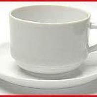 Kaffeetasse (3) - Pozzani - mit Unterteller - Porzellan