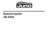 Bedienungsanleitung für Juno Geschirrspüler JSI 3340