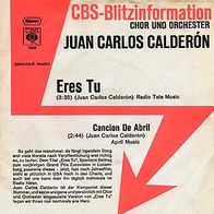 Eurovision 7"CALDERÓN, Juan Carlos · Eres Tu (Promo 1974)