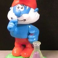 Ü-Ei Figur 2008 Die Schlümpfe total verschlumpft - Papa Schlumpf - Text!