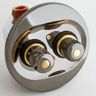 Kruse Unterputz-Thermostat, bicolor nickel-schwarz(Aran