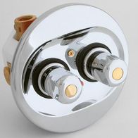 Kruse Unterputz-Thermostat, bicolor verchromt/ gold