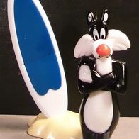 Ü-Ei Figur 2008 Looney Tunes Active - Sylvester Surfboard (2-teilig) + BPZ (D)