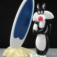 Ü-Ei Figur 2008 Looney Tunes Active - Sylvester Surfboard (einteilig) + BPZ (EU)