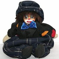 Clown im schwarzen Gewand, ca. 16 cm hoch, Dekoration