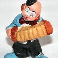 Clown mit Ziehharmonika, ca. 6 cm hoch, Dekoration, Setzkasten
