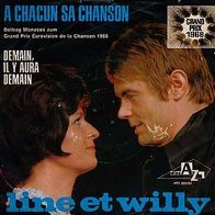 Eurovision 7"LINE & WILLY · A Chacun Sa Chanson (RAR 1968)