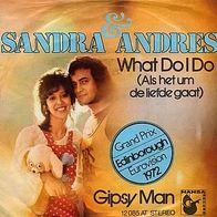Eurovision 7"SANDRA&ANDRES · What Do I Do (RAR 1972)