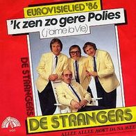 Eurovision 7"DE Strangers/ KIM, Sandra · ´k zen zo gere Polies (RAR 1986)