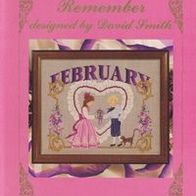 Kreuzstichvorlage Remember February (34TW)