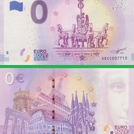 0 Euro Schein 225 Jahre Quadriga 2018-1 XECC selten Nr 7790