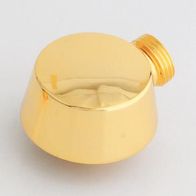 Glass Brauseschlauch-Wandanschlußbogen, vergoldet