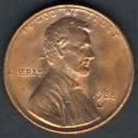 USA 1 Cent 1988 D.