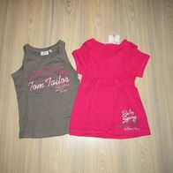 NEU tolles Top & T-Shirt TOM TAILOR Gr.128/134 khaki pink NEU (0818)