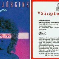7"JÜRGENS, Andrea · Shy Shy Sugarman (Promo RAR 1984)