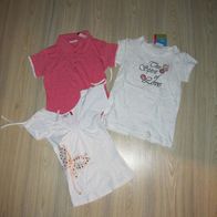 3x trendiges T-Shirt Poloshirt NEU Topolino Beatwear Gr. 122/128 top (0818)