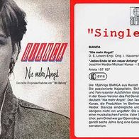 7"BIANCA · Nie mehr Angst (Promo 1985)