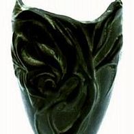 Keramik Vase - Struktur Design - 26 cm grün