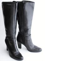 Damenstiefel Kim Kay, Gr. 37, Kunstleder, schwarz
