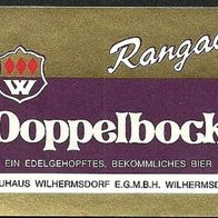 ALT ! Bieretikett Brauhaus Wilhermsdorf † 1992 Lkr. Fürth Mittelfranken Bayern