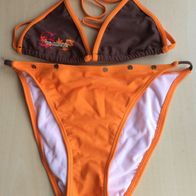 braun/ oranger Bikini Gr. 176 (2283)