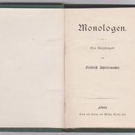 Reclam Taschenbuch " Monologen " von Frierich Schleiermacher