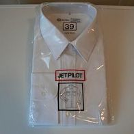 Herrenhemd weiß Marke : Jetpilot Gr. 39 langarm Neu + OVP