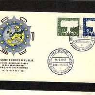 Bundesrepublik Deutschland 1957. FDC Europa