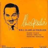 7"GLAHE, Will · Autogramm (RARE EP 1959)