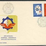 Rumänien 1969. FDC. Europa Mitläufer Mi.2764 - 2765 kompl