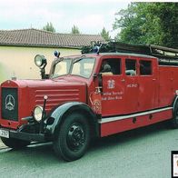 Feuerwehrfahrzeug Mercedes F.F. Stadt - Düben/ Mulde Oldtimer - Schmuckblatt 72.1