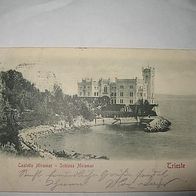 Ak Triest Schloss Mirama 1903