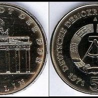 Brandenburger Tor 1971 5 Mark DDR Gedenkmünze, Erhaltung ss - vz